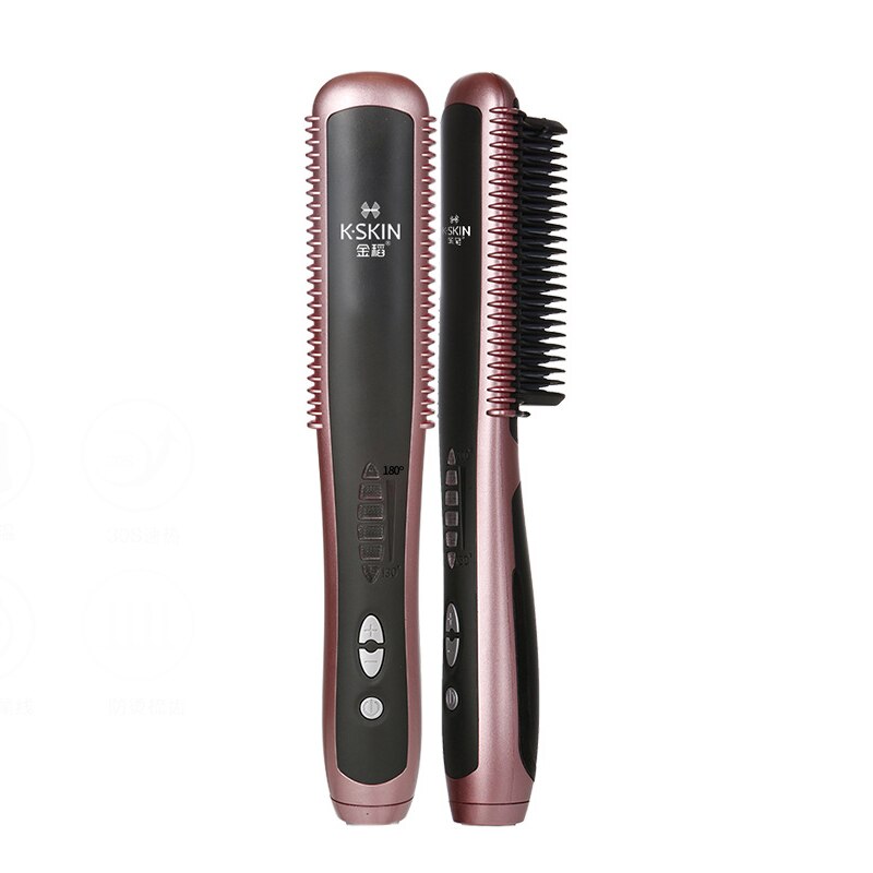 KINGDOM CARES KD-388 Electrical Hair Straightener Brush Styling Instant Quick Heating Salon Combs Curlers Hairstyling Straighter
