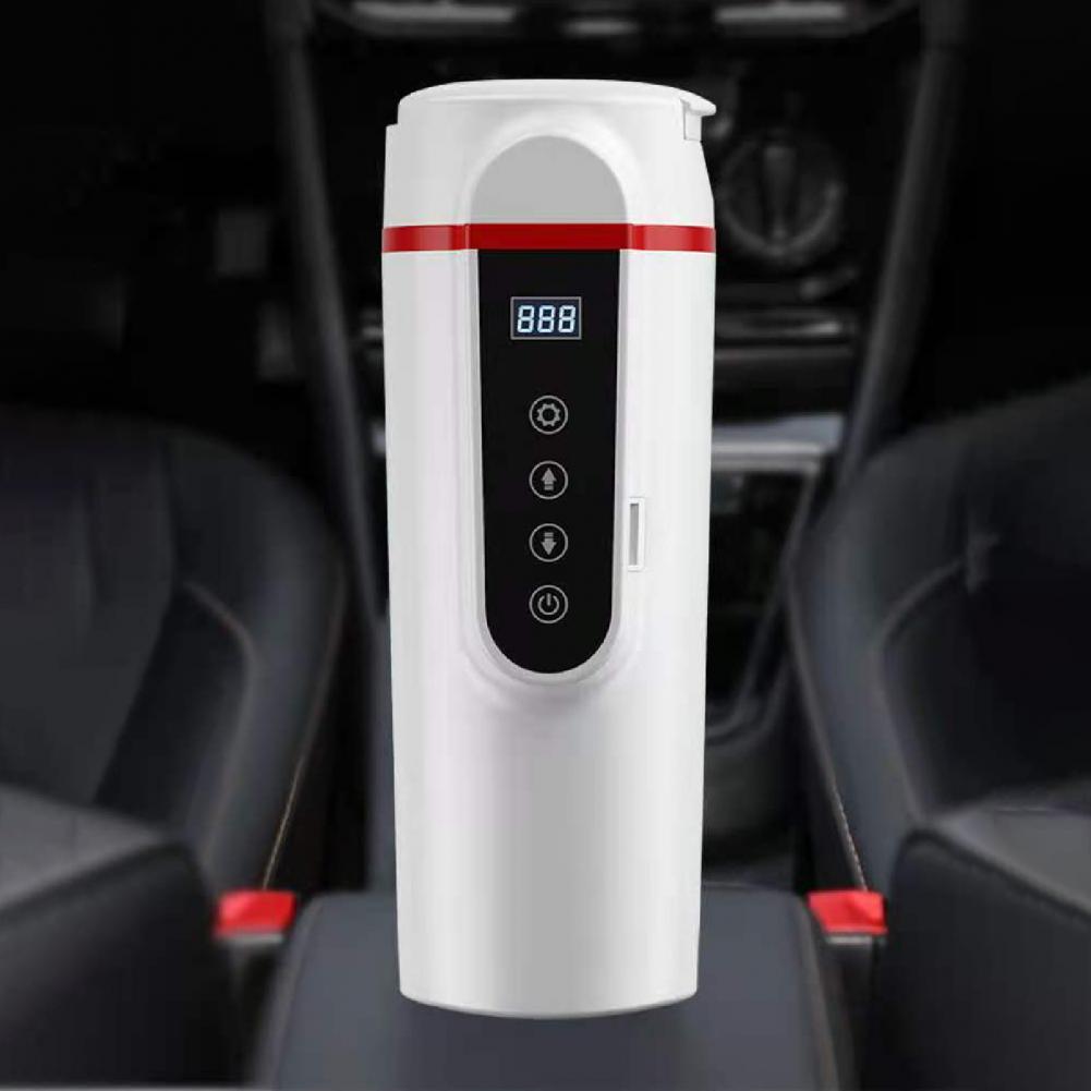 Taza aislante práctica, hervidor de agua para camión de 12V y 24V, doble potencia, taza de calefacción para coche