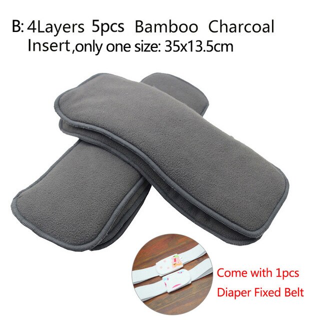 100% Cotton Baby Diaper Inserts 10 Layers Washable Cloth Diapers for Newborns Children 5/10 pcs Reusable Nappies Liners: D-5pcs / L for 6m-2 years old