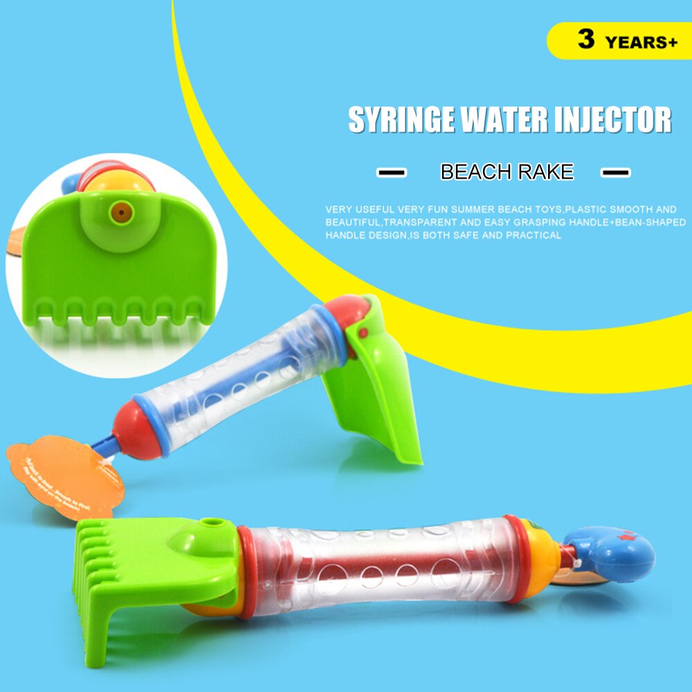 2 in 1 Multi-Function Water Spray Toy Sand Digging Shovel Rake Kid Outdoor Game Birthday Water Beach Toy SEC88