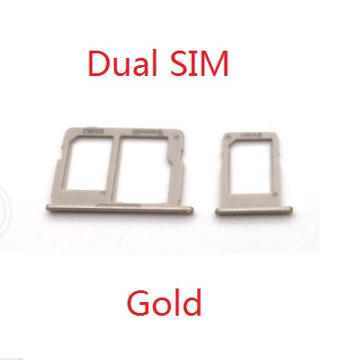 Tarjeta SIM para Samsung Galaxy J3, J5, J7 /J330, J530, J730F, accesorios de adaptador de soporte de ranura para tarjeta SIM, novedad Sencillo/Doble: Duak SIM Gold
