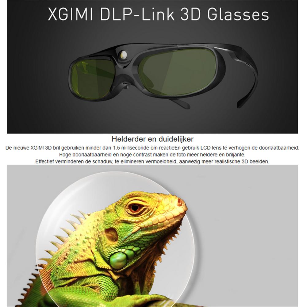 Shutter 3D Glasses Dlp-link LCD Rechargeable Virtual Reality LCD Glass Compatible For XGIMI H2 Horizon Halo Aura