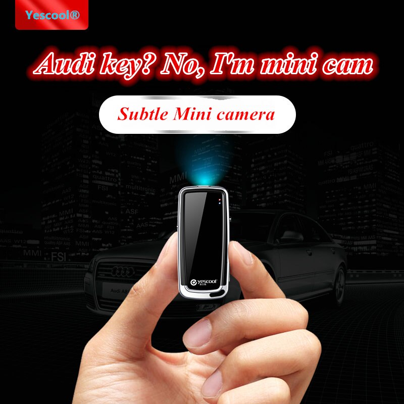 Yescool mini câmera magnética a30, micro câmera oculta com absorção de vídeo e voz, com suporte para cartão tf, 8g