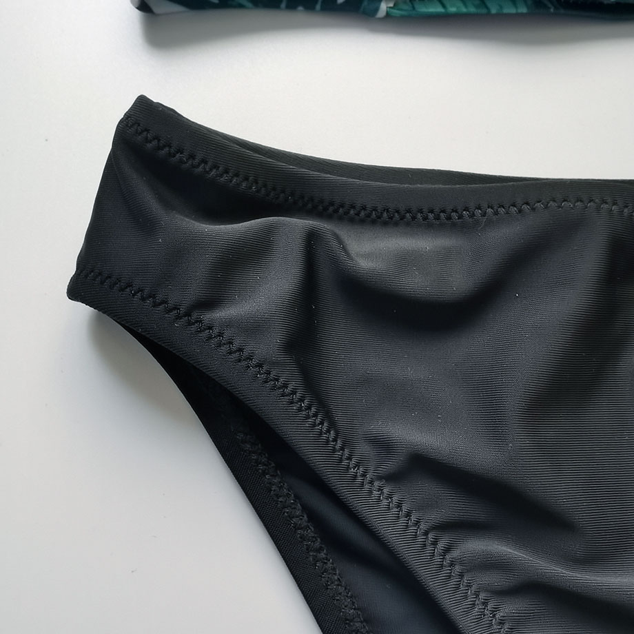 Pige badetøj badedragt børn høj hals teenage pige bikini sæt tropisk plante pige badedragt 2 stykke børns badetøj