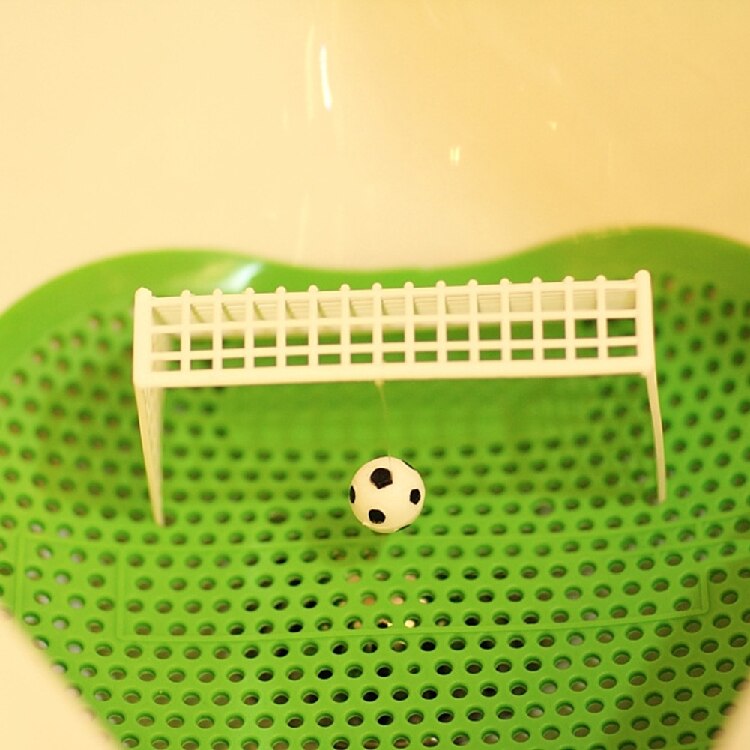 Goal Urinal Football Shooting Mat Urinal Male Toilet Deodorant Bathroom Aromatic Clean Pad Leather Men's Urinal Tool B3C3