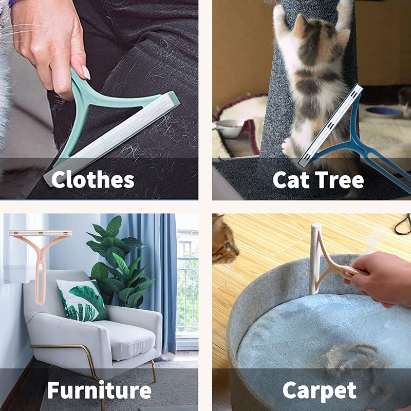 1Pc Pet Hair Remover Couch Tapijt Schraper Bont Removal Tool Herbruikbare Kat Ontharing Borstel Voor Meubels Hond Haar lint Cleaner