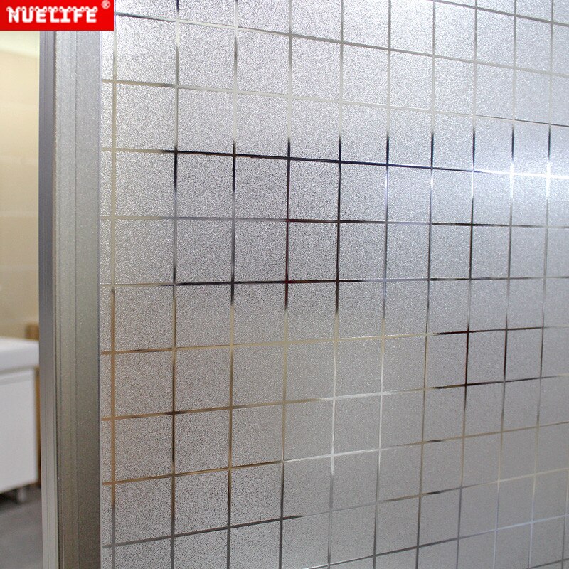 Non-adhesive static glass film frosted tile sticker window sticker sunscreen Chinese zigzag pattern window pvc film