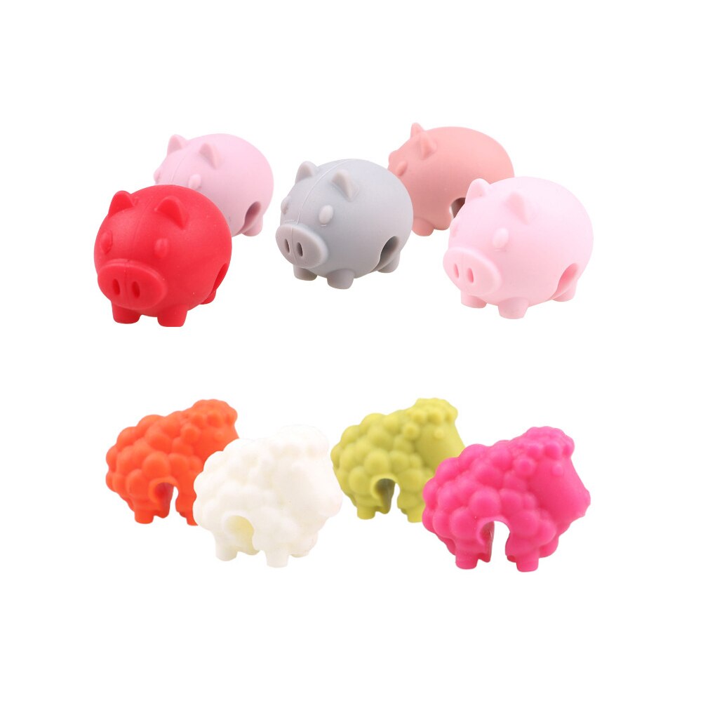 4pcs Silicone Animal Shape Spill-proof Pot Lid Rack Overflow Stoppers Pot Cover Lifter