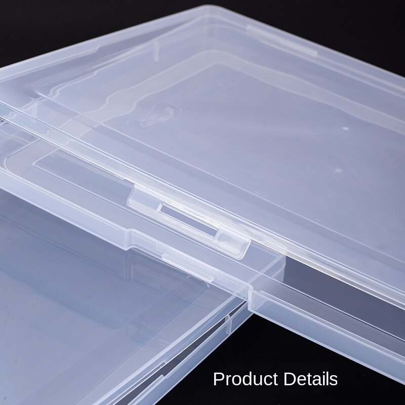 Home Documents Storage Box A4 Transparent File Box File Folder Certificate Information Data Desktop locker Storage Box