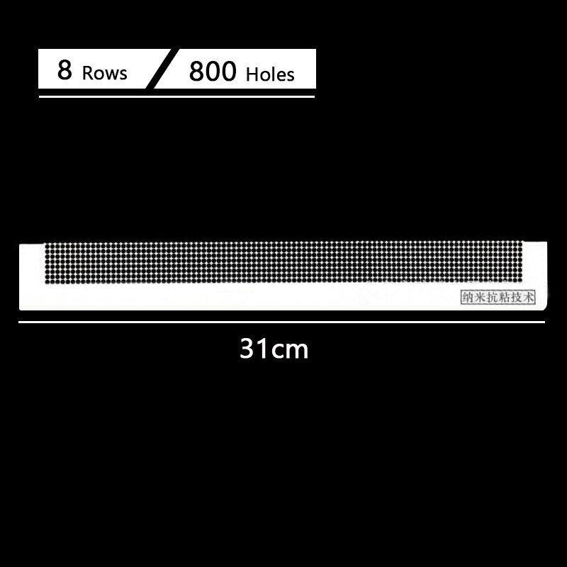 Diamant Schilderij Stalen Liniaal Kruissteek Hulpmiddel Mesh Heerser Nano Boren Kit Strass Borduurwerk Punt Boor Accessoires: 31CM