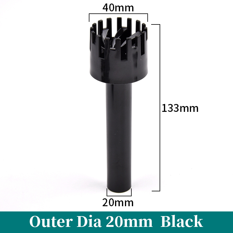 12 ~ 20Mm Aquarium Skimmer Acryl Lelie Pijp Spin Oppervlak Instroom Uitstroom Water Plant Tank Filter Reiniging Aquarium Accessoires: Zilver