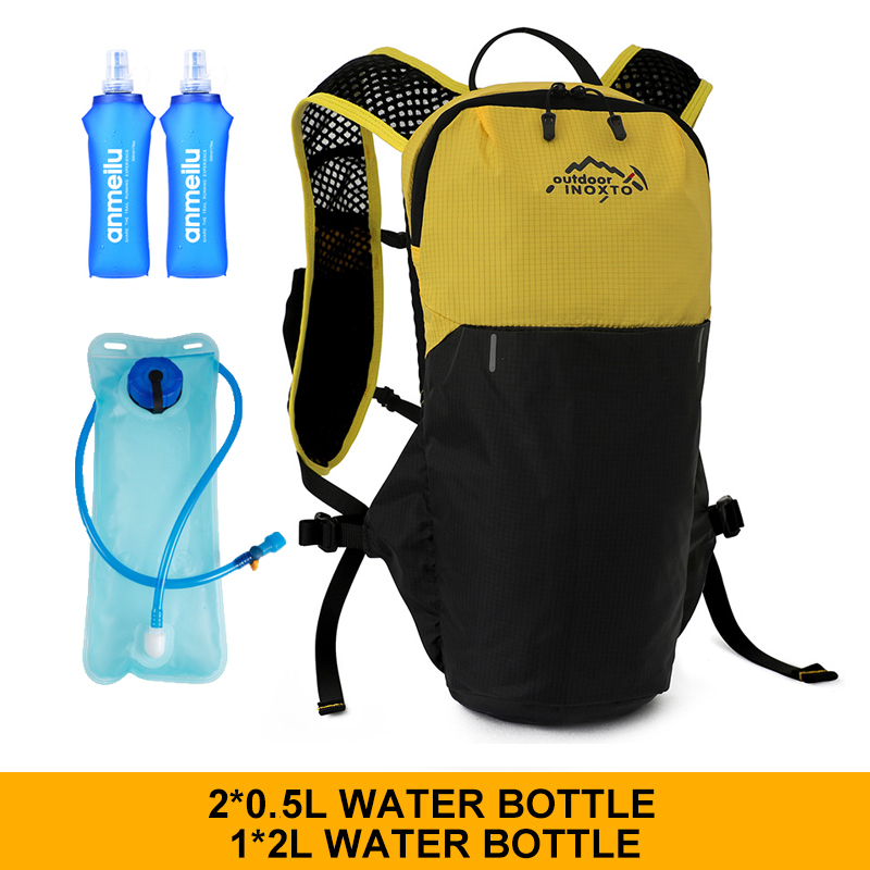 INOXTO Wasserdichter Laufrucksack, 5 l, ultraleichte Trinkweste, Rucksack, wandern- und Fahrradtasche, atmungsaktive Sporttasche, 2 l Wasserbeutel: Anderes