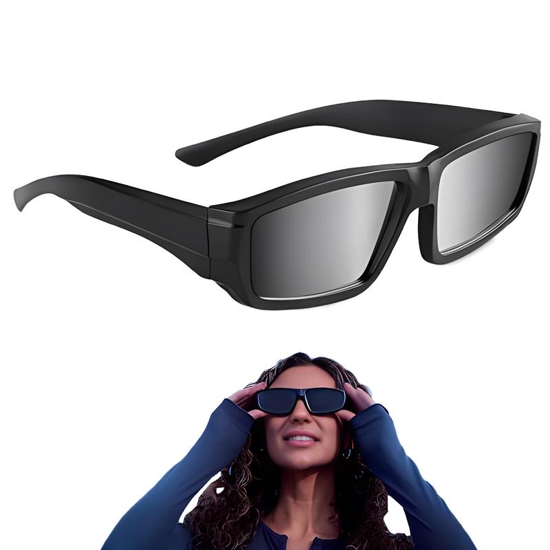 UV Blocking Solar Eclipse Glasses Portable Ultra-light Black Eclipse observation Viewing Glasses for Safe Sun Viewing