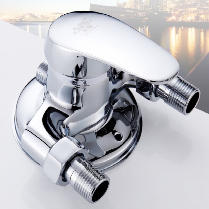 Pure copper Open bathtub faucet bath faucet water mixer bath tub faucets bath taps fit Water pipes outside the wall