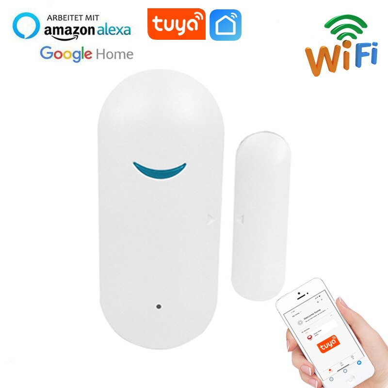 Deur Raam Sensor Draadloze Verbinding Smart Mini Deur Sensor Werken Met Alexa Google Home Tuya/Smart Leven App Smart thuis