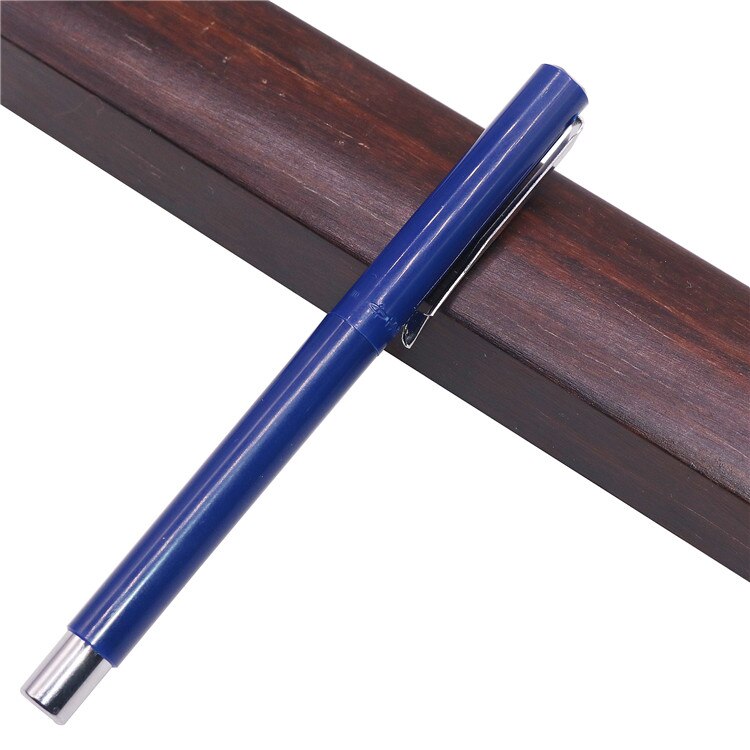 2 pcs 0.5 mm Fountain pen Promotions Birthday Student Stationery Office Writing pen Calligraphy practice brand pen: blue pole
