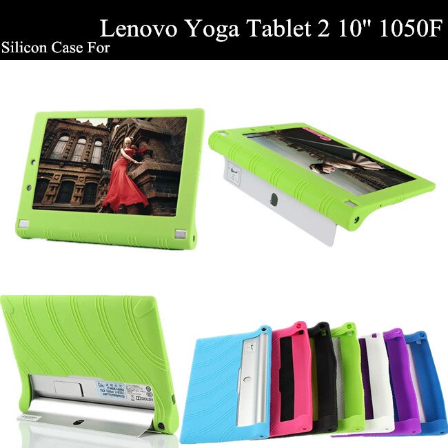 YOGA 2 1050F Soft Silicon Case For Lenovo Yoga Tablet 2 10&#39;&#39; 1050f Soft Rubber Silicon Protective Case