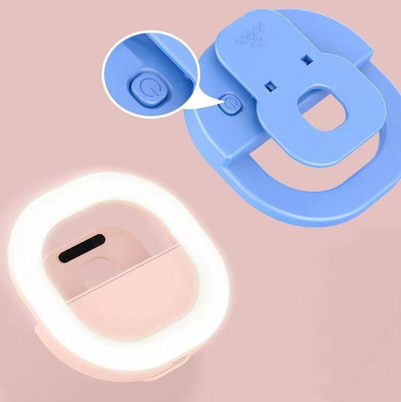 Oplaadbare Vullen Licht Mobiele Telefoon Led Selfie Vullen Licht Vierkante Levende Lamp Clip-On Selfie Lamp Voor Iphone 13 xiaomi 11 Google