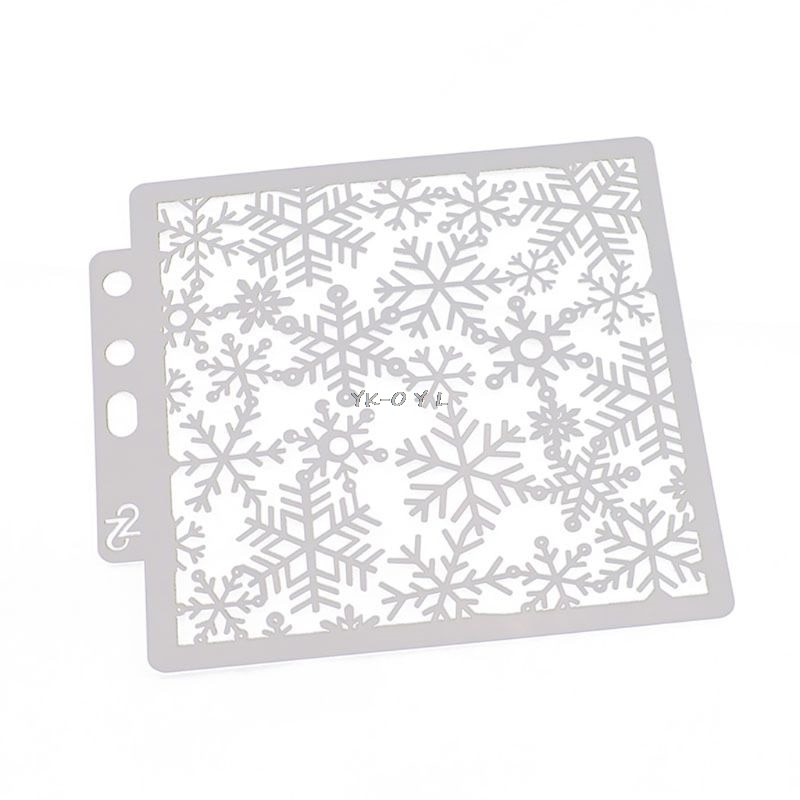 Snowflake Stencils Template Painting Scrapbooking Embossing Stamping Album Card