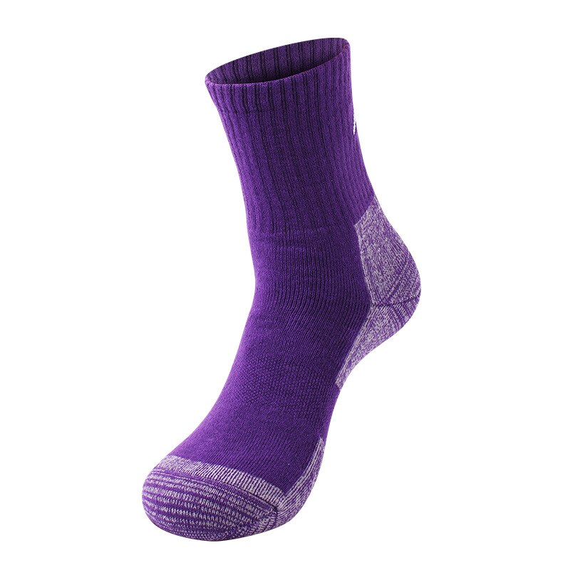Calze da sci termiche invernali uomo caldo donna Outdoor ciclismo snowboard escursionismo sport calze Coolmax calze termiche più spesse: purple  006 size M