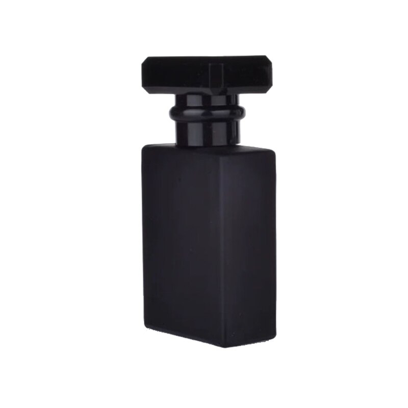 30Ml Parfum Spray Fles Glazen Fles Loodvrij Vierkante Navulbare Verstuiver Glazen Fles Draagbare Reizen Cosmetische Container: Black