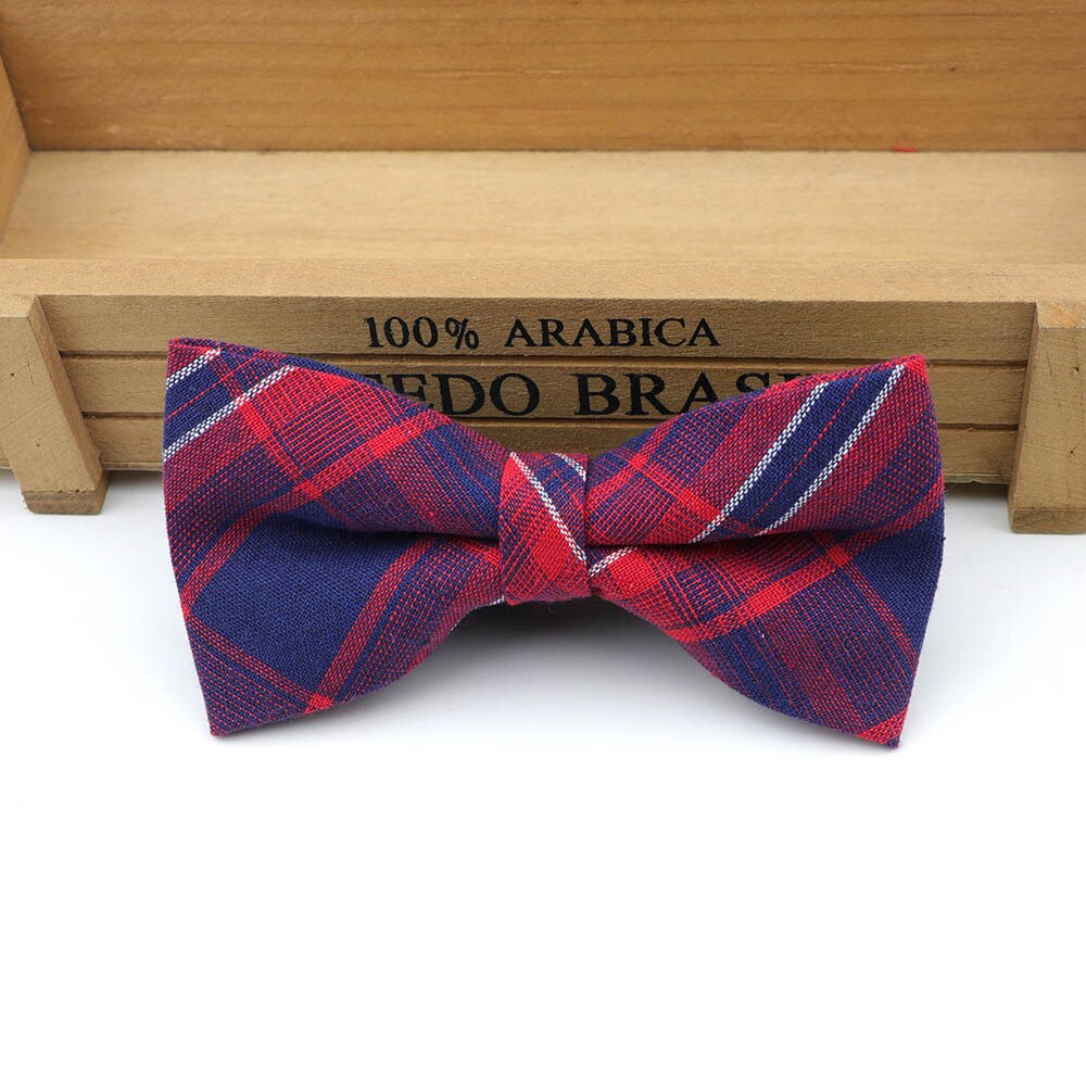 Stribet klassisk formel bomuldssløjfe gravata flere farver butterfly mønster slips herre luksus slips tweed butterfly: 14