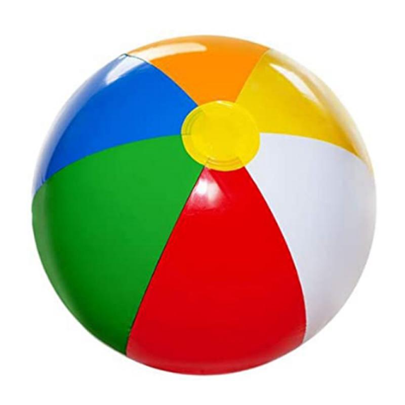 Kleurrijke Opblaasbare Strandbal Strand Zwembad Bal Spelen Opblaasbare Kinderen Zomer Zwemmen Speelgoed Strand Speelgoed Voor Kinderen: Default Title