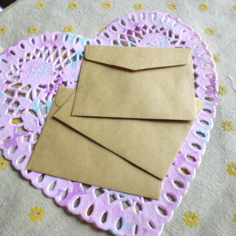 25pcs Retro Blank Paper Envelopes Invitation Envelope Card Office Stationery Supplier for Party Messaage Card 10x7.5cm