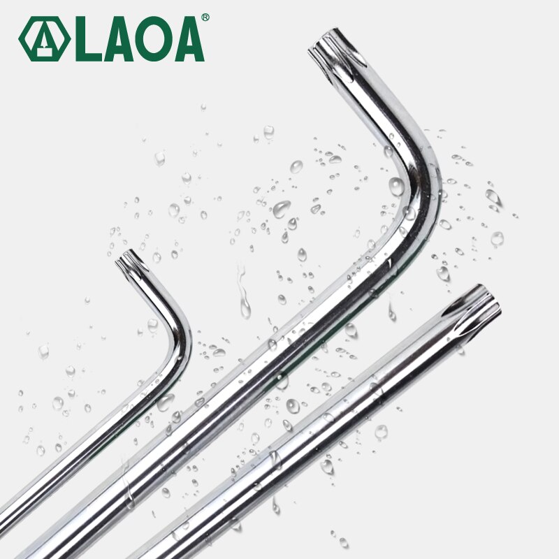 LAOA CR-V Hexagon Wrench Hex Allen Key with Middle Hole Screwdriver