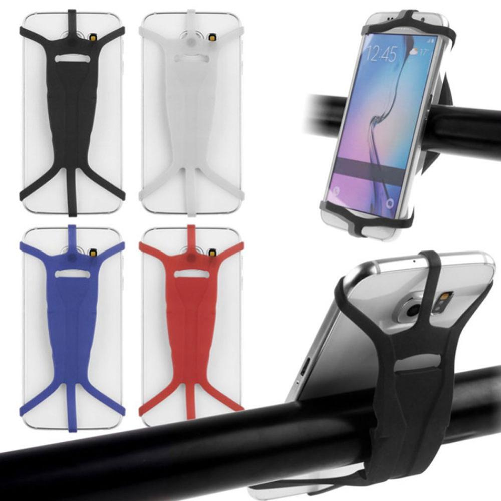 Universel Silicone vélo support de téléphone moto vélo Mobile support de téléphone portable guidon support d'agrafe pour iPhone Xiaomi