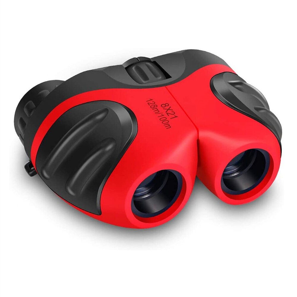 Apexel 8X21 Kids Verrekijker Professionele Hd Mini Spyglass Draagbare Duurzaam Binoculares Telescoop Voor Toerisme Jongens En Meisjes Speelgoed: Red