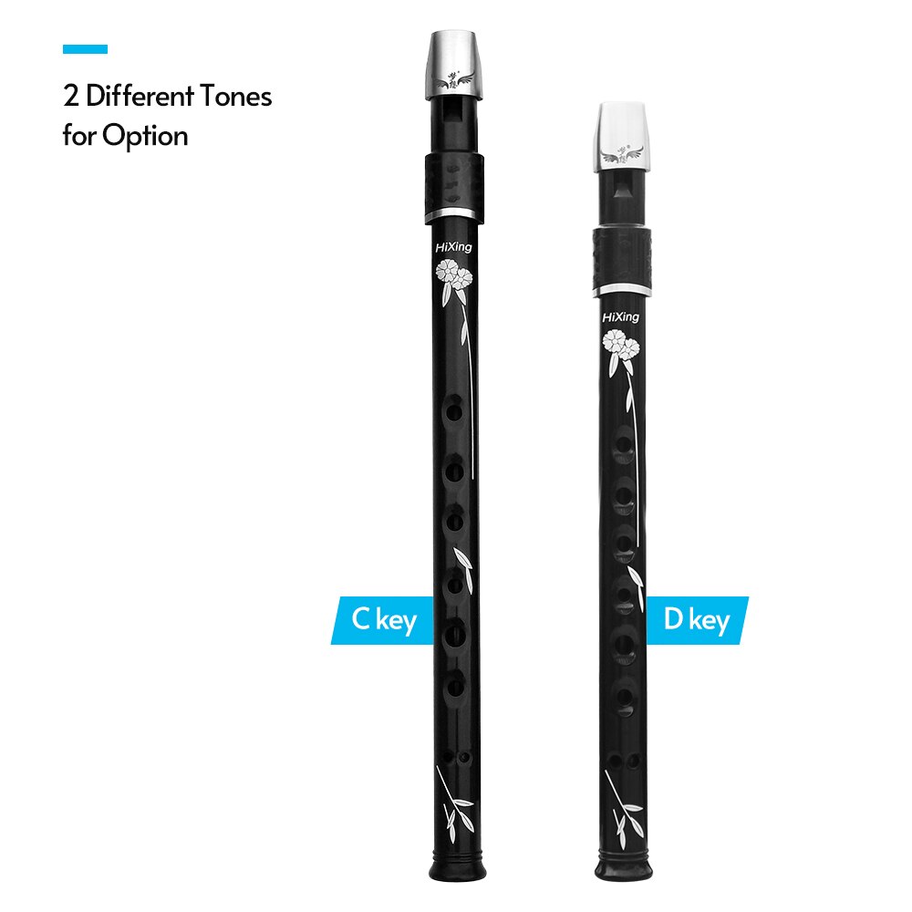 C/D Key Lightweight Irish Whistle Tin Whistle Flute for Beginners Soprano Recorder Irish &amp; International Wind Instrument