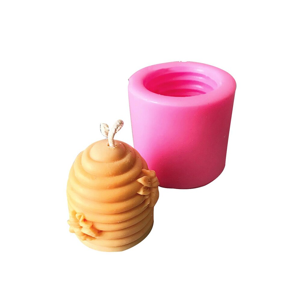 Moule en silicone en forme d'abeille en nid d'abeille, bricolage, aromathérapie, bougie en plâtre, 3d moules en silicone, artisanat en argile, décoration de gâteau en silicone fondant