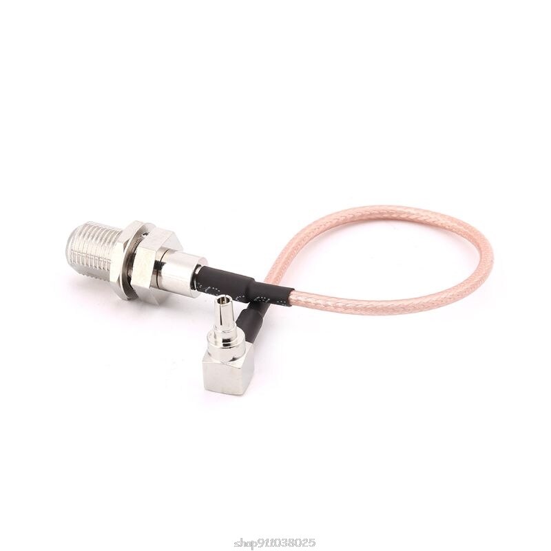 Conector hembra tipo F a CRC9, macho, ángulo recto, Cable en espiral RG316, 15cm, para módem huawei D22 20