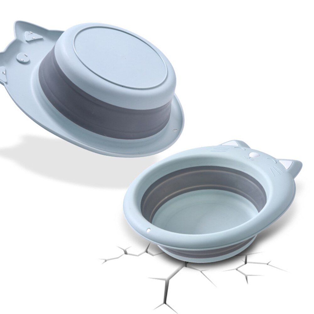 Lavabo Portable pliable en forme de chat, 1 pièce, Adorable lavabo pliant en forme de chat, dessin animé