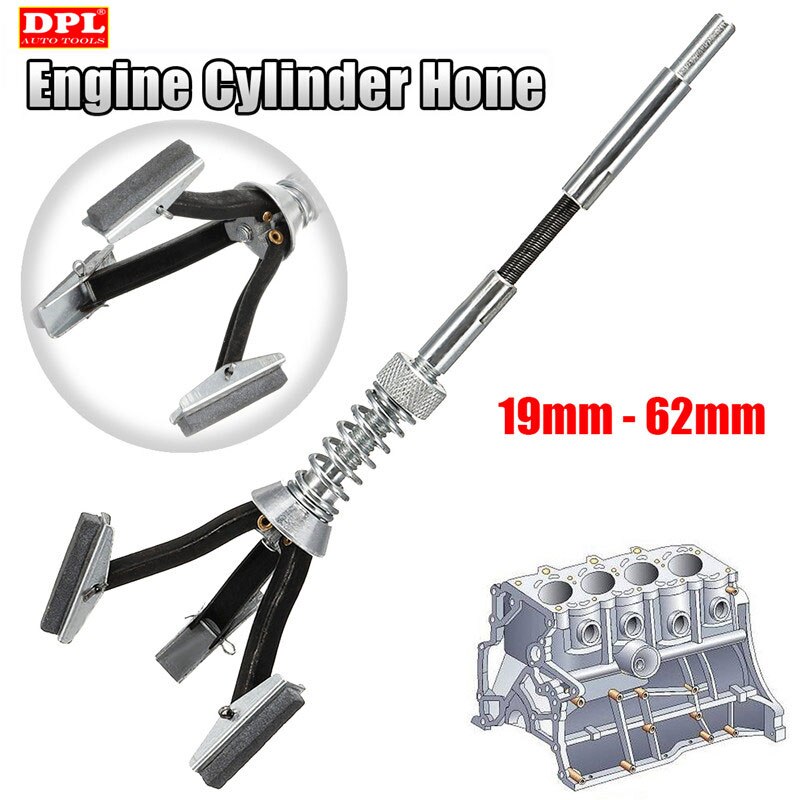 1 "Auto Brake Zuiger Cilinder Met Hone Honen Steen Voor 19Mm-62Mm Cilinder Flexibele As Tool 3 Jaw Verstelbare Cilinder