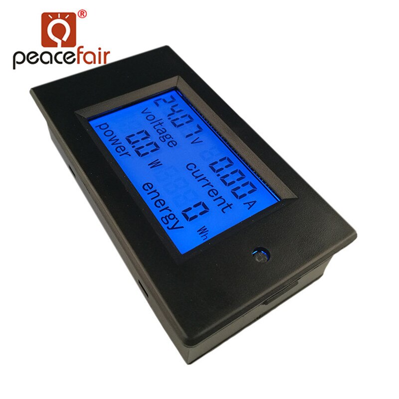 DC Digital Panel Voltmeter Ampermeter 6.5-100V 100A 4 IN1 LCD Power Energy Current Watt Meter Without Shunt