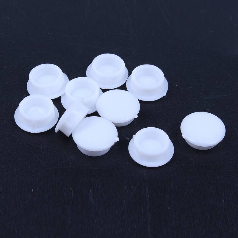 Blanking End Caps 10mm Dia Plastic Round Tubing Tube Inserts 10 Pcs