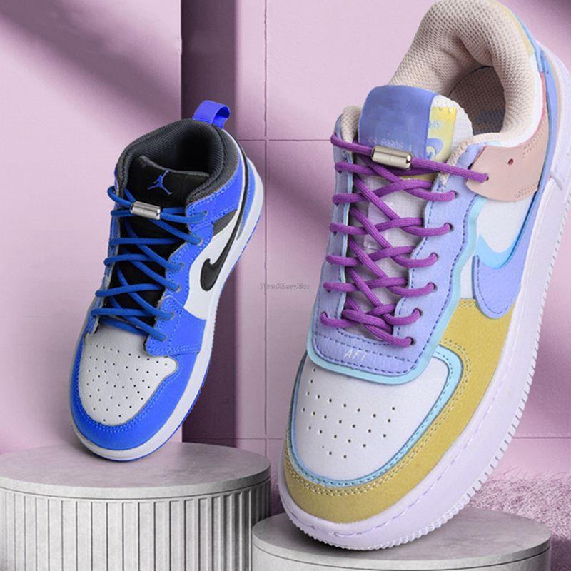 Lacets de chaussures sans cravate, lacets élastiques, baskets, lacets ronds sans attaches, chaussures rapides pour enfants et adultes, élastiques pour chaussures