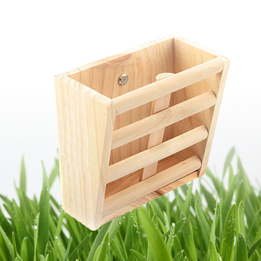 Small Animals Cage Rabbit Hay Feeder Rack Natural ... – Grandado