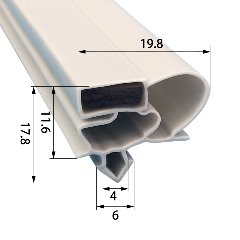2.5-10m Refrigerator refrigerator seal with low temperature and thickening magnetic door seal for commercial household use