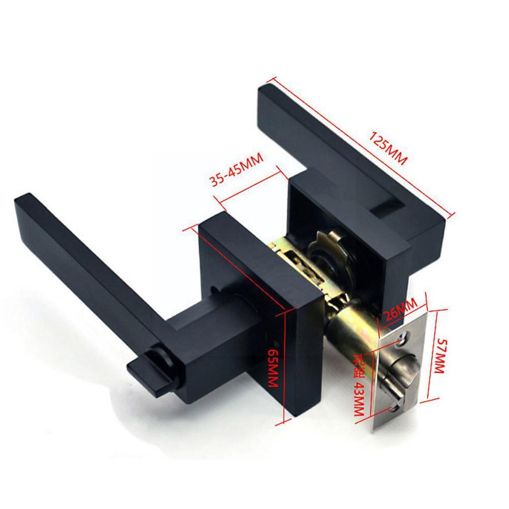 Door Square Handle Lock For Interior Doors With Lock Accessories Handle Handles Set Security Lock Lock Cylinder Heavy Duty T6J5