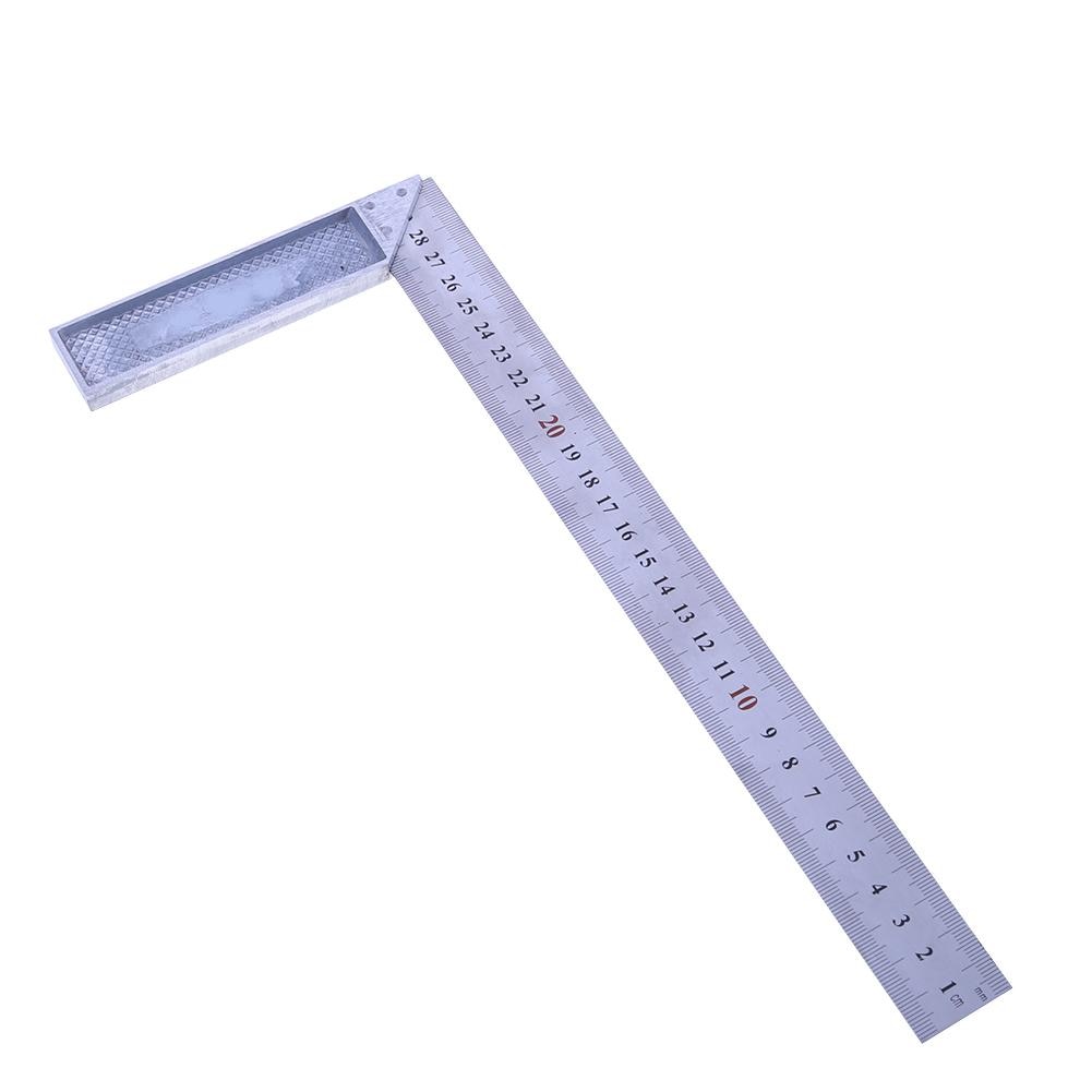 90 Degree Right Angle Ruler Try Square 30cm 1mm Metal Steel Engineers Try Square Set Woodworking Wood Carpenter Measuring Tool