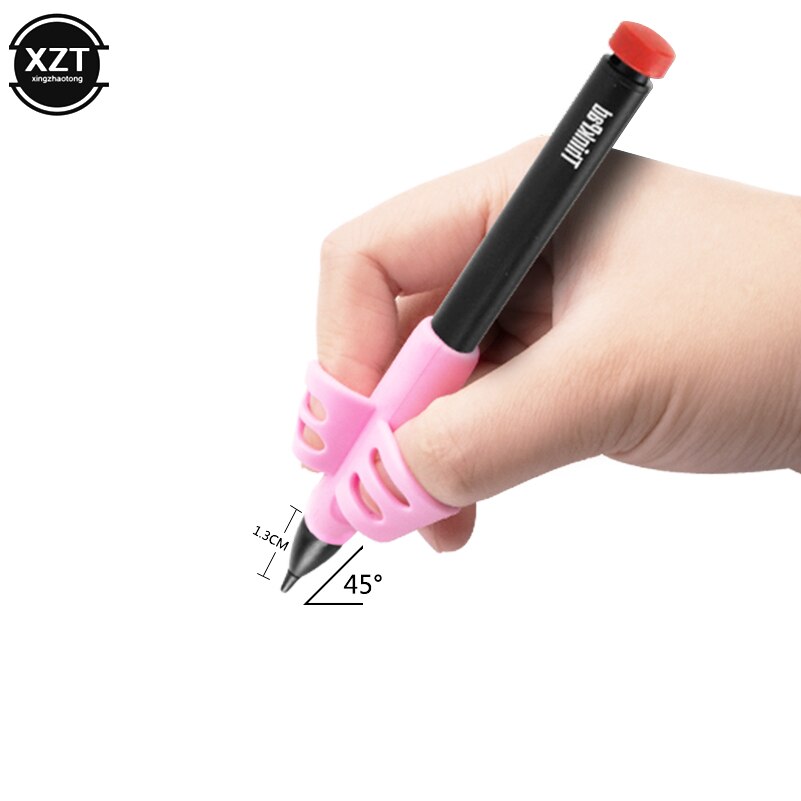 13pcs/set Pencil Holder Pen Two finger Writing Aid Grip Posture Correction Tool for Children Students Kids