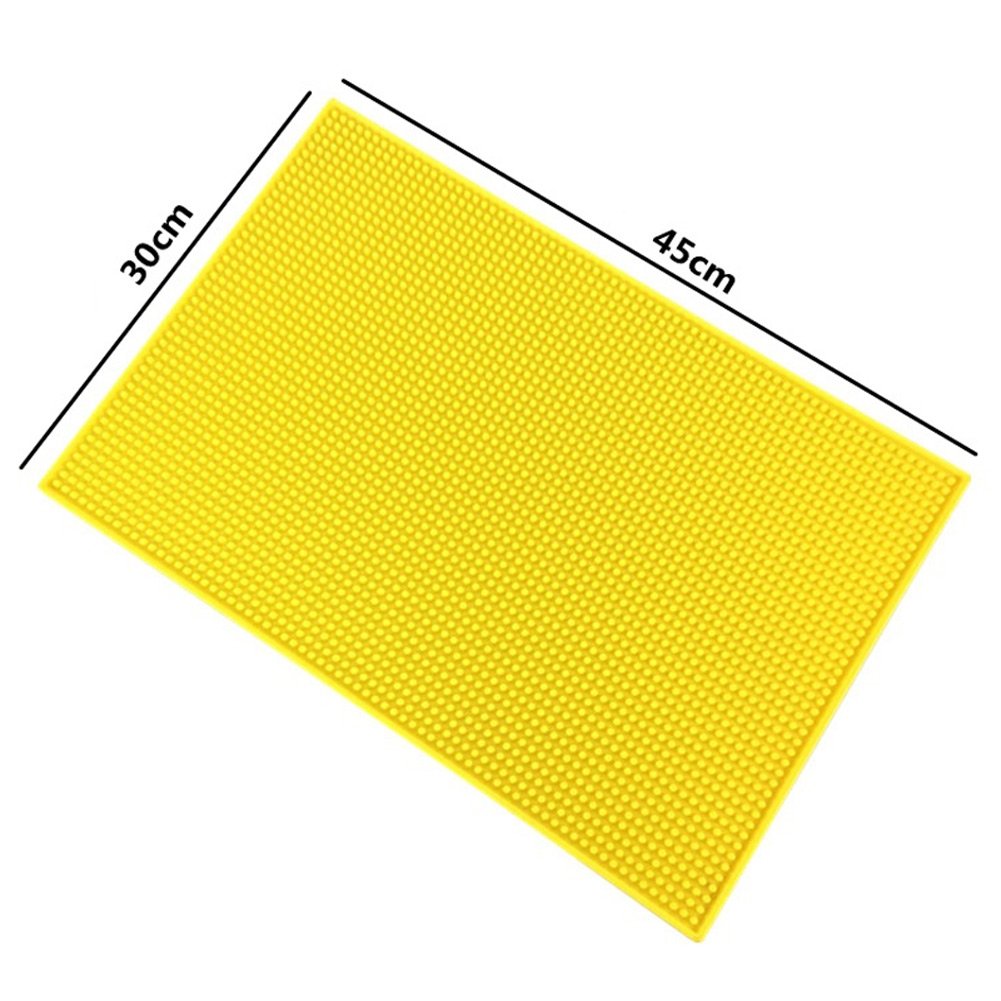 Tapis de barre en caoutchouc antidérapant barre coureur verre égouttoir bière boisson Rail barres tapis de Service E2S