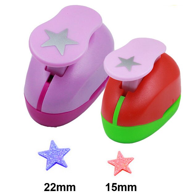 Christmas Snow Punch Craft 2pcs Snowflake (1pc 5/8&quot; and 1pc 1&quot;) hole punch set Scrapbook Paper Puncher Children&#39;s diy: Star