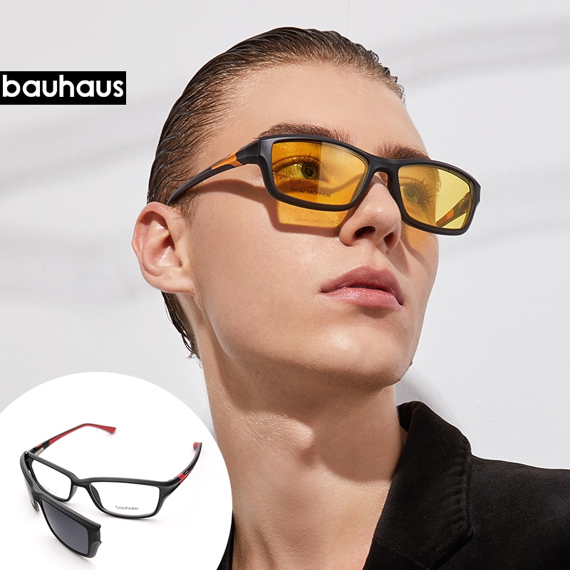 X3182 Bauhaus sport eyewear night vision magnetic sunglasses