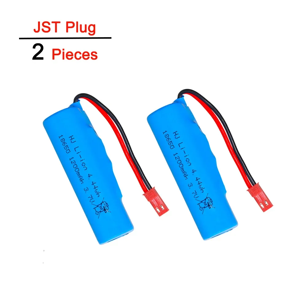 18650 paquetes de baterías Lipo 3,7 V 1200mah para coche de juguete Rc helicóptero aviones Baot tanque camión motocicletas batería de litio recargable: Azul
