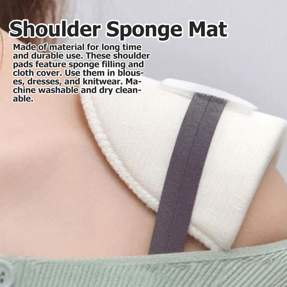 2 Pairs of Anti-Slip Shoulder Pads Portable Shoulder Pads Woman Clothes Shoulder Pads