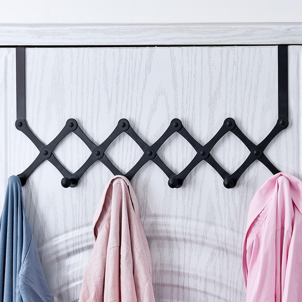 Fleksibel floding håndklædeholder 2 størrelser håndklædeholdere over dør håndklædeholder bar hængende holder badeværelse køkkenskab hyldeholder